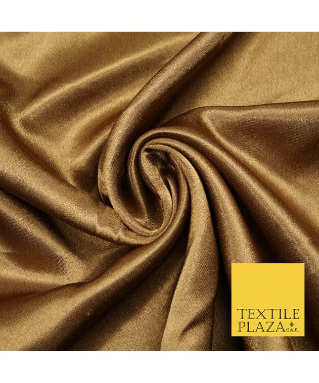 ANTIQUE BROWN Plain Solid Crepe Back Satin Fabric Material Dress Bridal 58" 5929