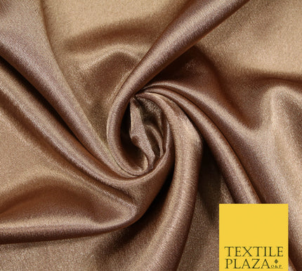 PECAN BROWN Plain Solid Crepe Back Satin Fabric Material Dress Bridal 58" 5930