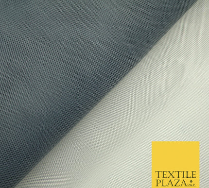 DARK GREY Premium Quality Tutu Bridal Dress Stiff Net Fabric Tulle Material 60" 5948