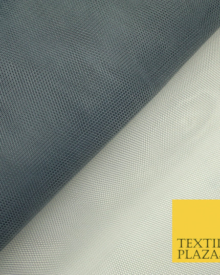 DARK GREY Premium Quality Tutu Bridal Dress Stiff Net Fabric Tulle Material 60" 5948