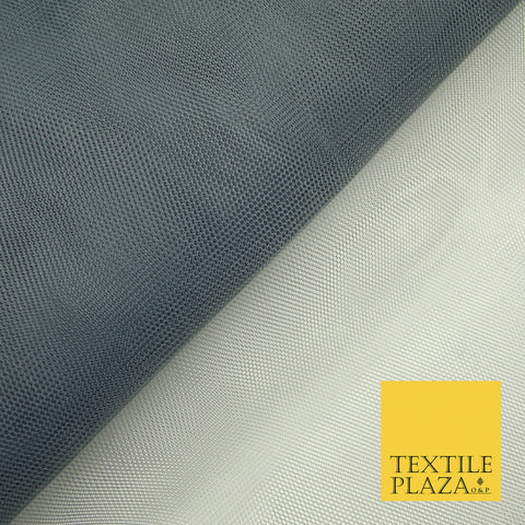 DARK GREY Premium Quality Tutu Bridal Dress Stiff Net Fabric Tulle Material 60" 5948