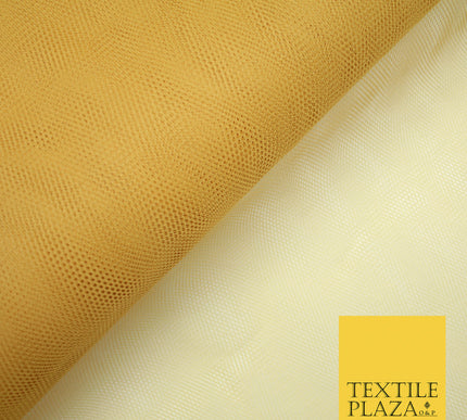 WARM GOLD Premium Quality Tutu Bridal Dress Stiff Net Fabric Tulle Material 60" 5953