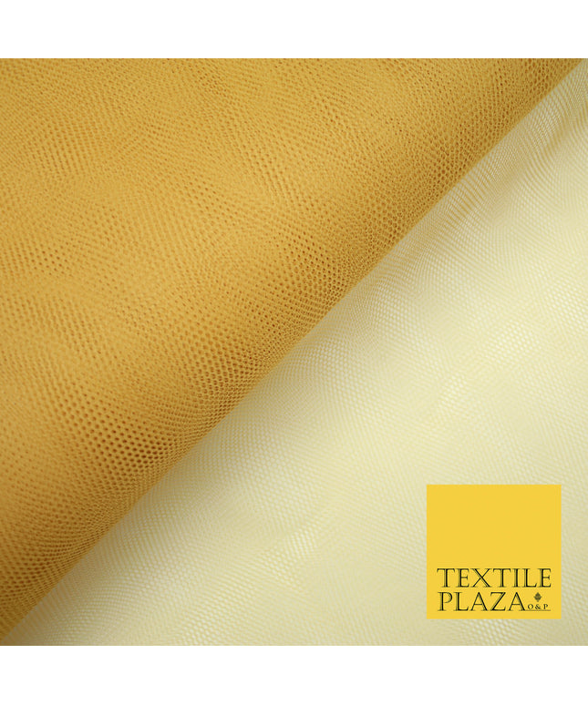 WARM GOLD Premium Quality Tutu Bridal Dress Stiff Net Fabric Tulle Material 60" 5953