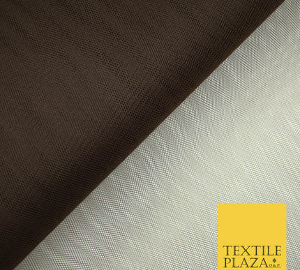 CHOCOLATE BROWN Premium Quality Tutu Bridal Dress Stiff Net Fabric Tulle Material 60" 5956