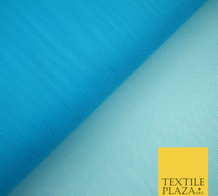 TURQUOISE BLUE Premium Quality Tutu Bridal Dress Stiff Net Fabric Tulle Material 60" 5962