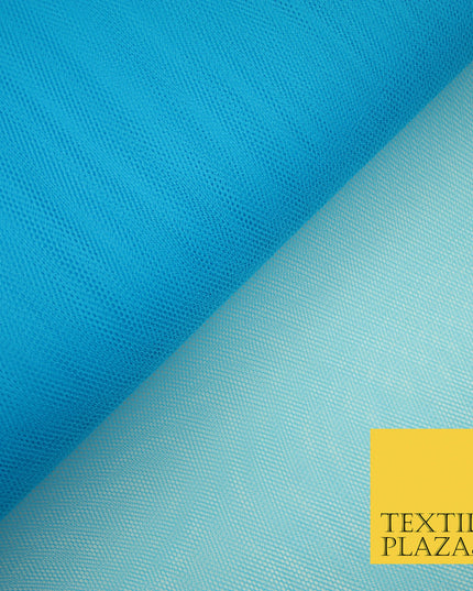 TURQUOISE BLUE Premium Quality Tutu Bridal Dress Stiff Net Fabric Tulle Material 60" 5962