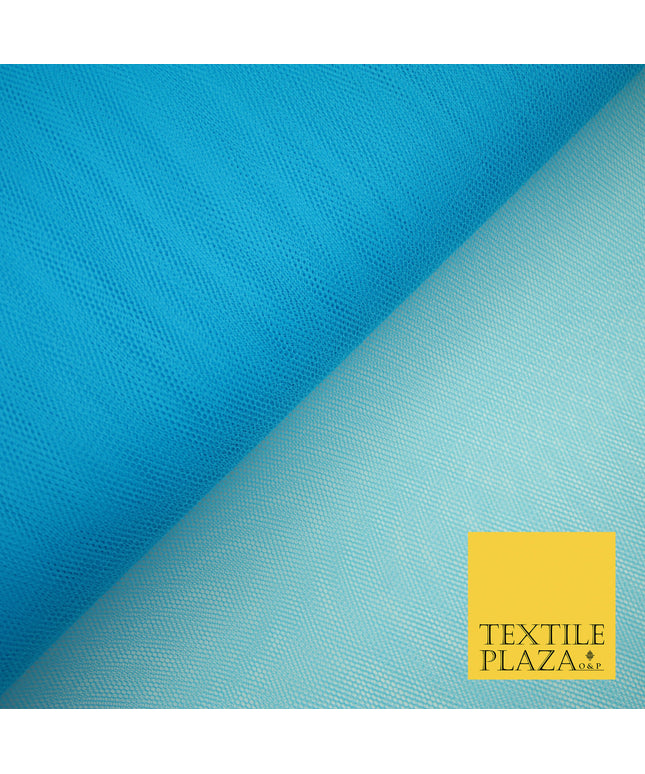TURQUOISE BLUE Premium Quality Tutu Bridal Dress Stiff Net Fabric Tulle Material 60" 5962