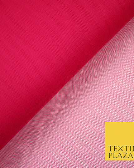FUCHSIA CERISE PINK Premium Quality Tutu Bridal Dress Stiff Net Fabric Tulle Material 60" 5969