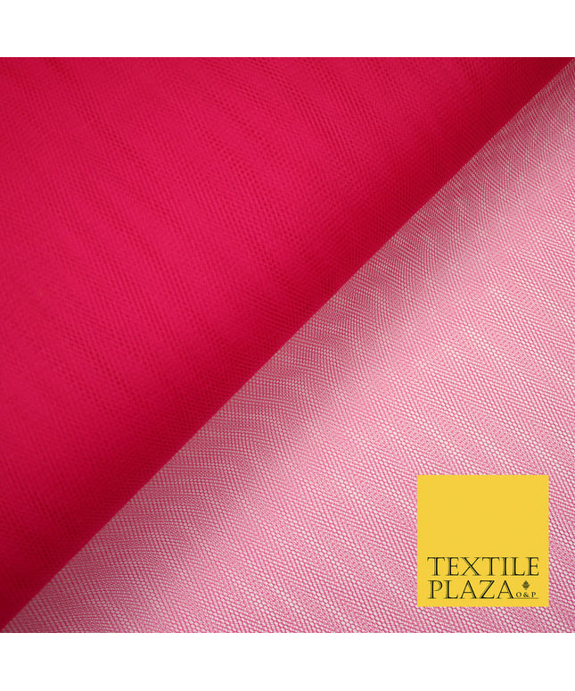 FUCHSIA CERISE PINK Premium Quality Tutu Bridal Dress Stiff Net Fabric Tulle Material 60" 5969