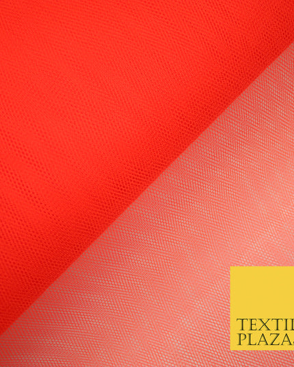 FLO ORANGE Premium Quality Tutu Bridal Dress Stiff Net Fabric Tulle Material 60" 5975