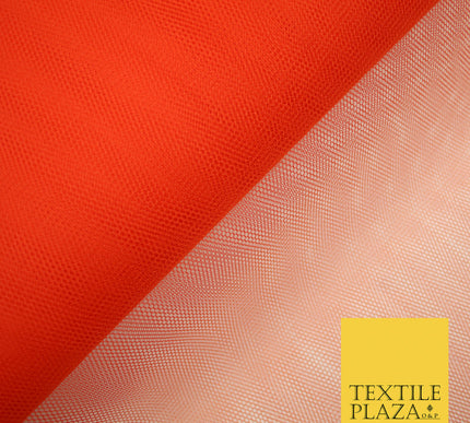 BLOOD ORANGE Premium Quality Tutu Bridal Dress Stiff Net Fabric Tulle Material 60" 5976