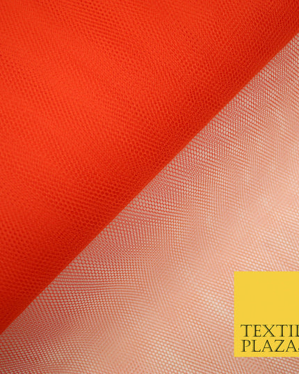 BLOOD ORANGE Premium Quality Tutu Bridal Dress Stiff Net Fabric Tulle Material 60" 5976