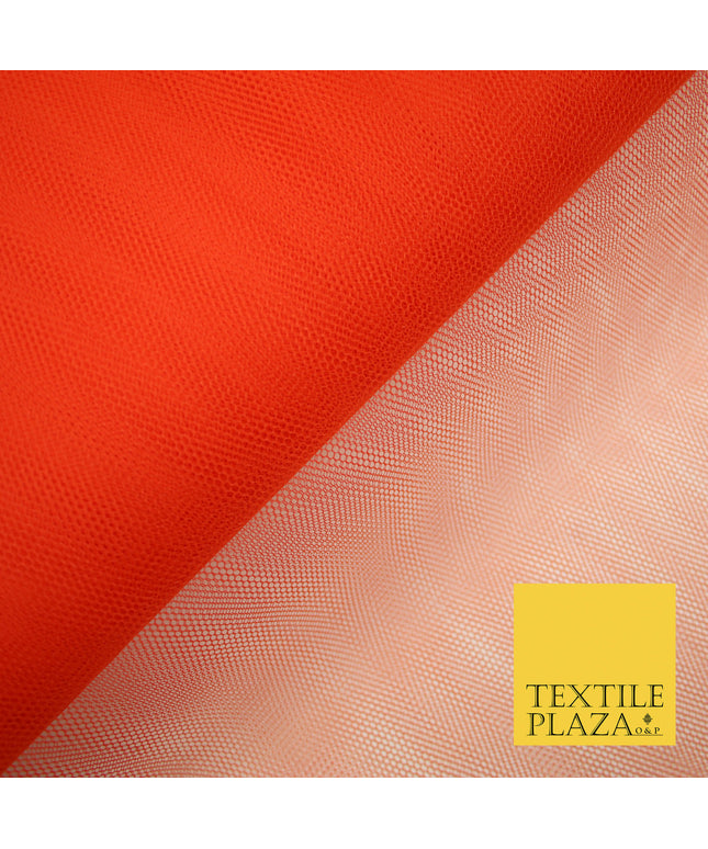 BLOOD ORANGE Premium Quality Tutu Bridal Dress Stiff Net Fabric Tulle Material 60" 5976