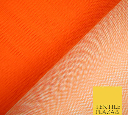 ORANGE Premium Quality Tutu Bridal Dress Stiff Net Fabric Tulle Material 60" 5977