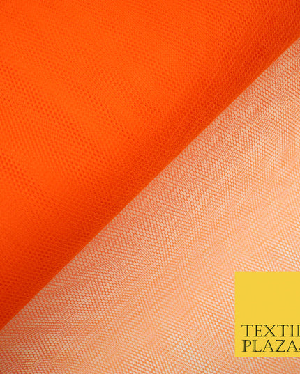 ORANGE Premium Quality Tutu Bridal Dress Stiff Net Fabric Tulle Material 60" 5977