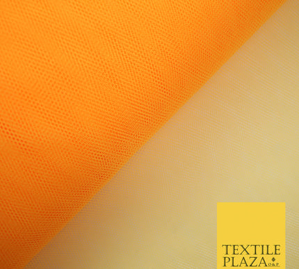 FLO TANGERINE Premium Quality Tutu Bridal Dress Stiff Net Fabric Tulle Material 60" 5978