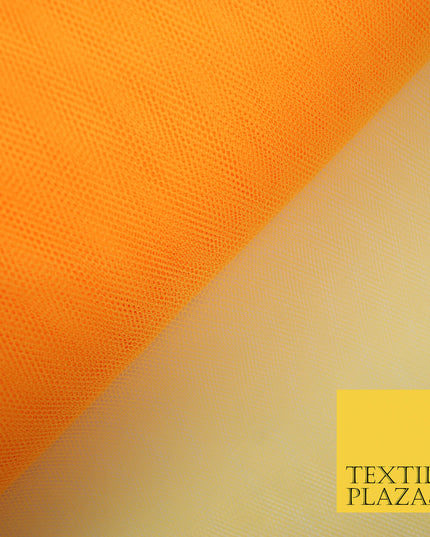 FLO TANGERINE Premium Quality Tutu Bridal Dress Stiff Net Fabric Tulle Material 60" 5978