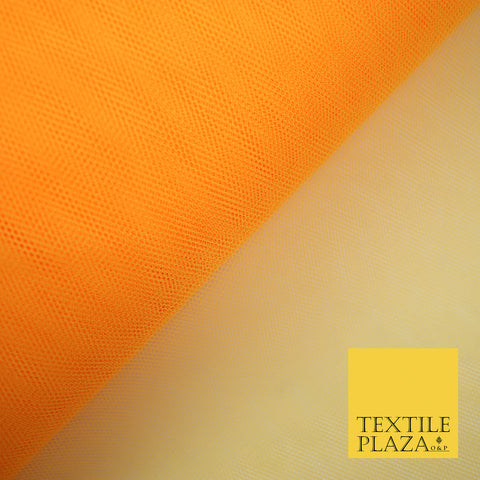 FLO TANGERINE Premium Quality Tutu Bridal Dress Stiff Net Fabric Tulle Material 60" 5978
