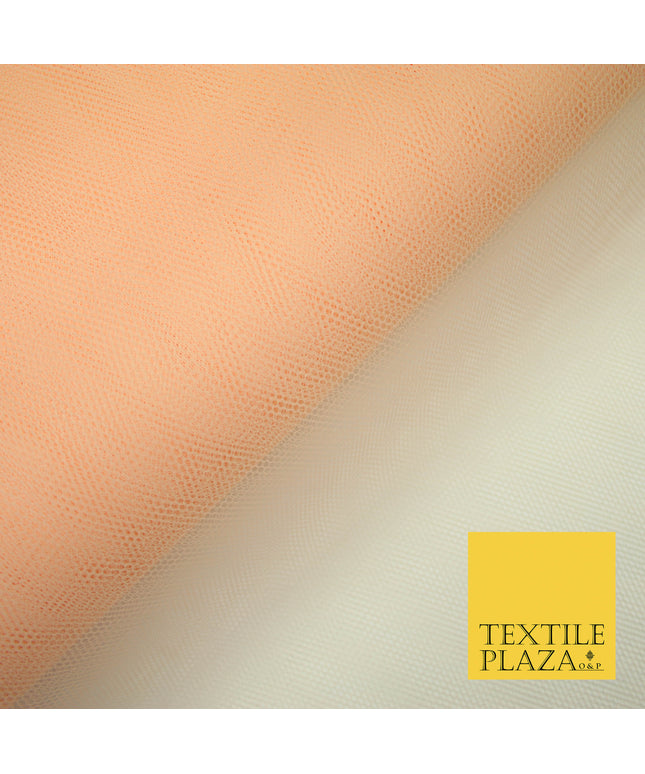 LIGHT PEACH Premium Quality Tutu Bridal Dress Stiff Net Fabric Tulle Material 60" 5983