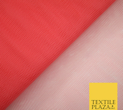 CORAL PINK Premium Quality Tutu Bridal Dress Stiff Net Fabric Tulle Material 60" 5987