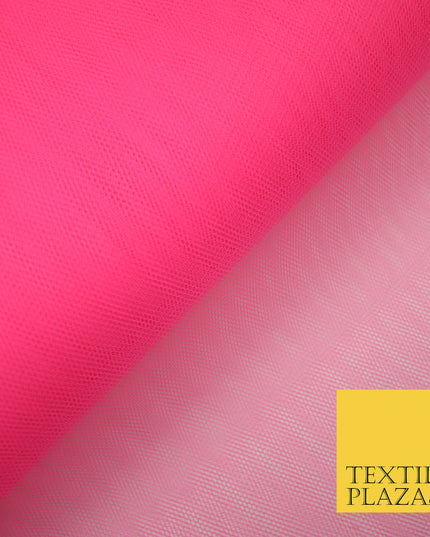 FLO BRIGHT PINK Premium Quality Tutu Bridal Dress Stiff Net Fabric Tulle Material 60" 5989