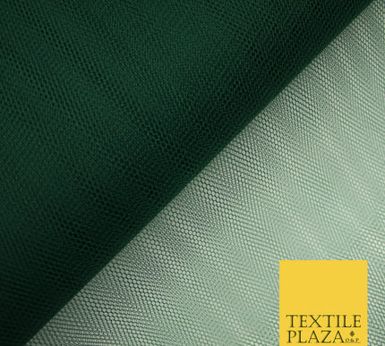 BOTTLE GREEN Premium Quality Tutu Bridal Dress Stiff Net Fabric Tulle Material 60" 5990