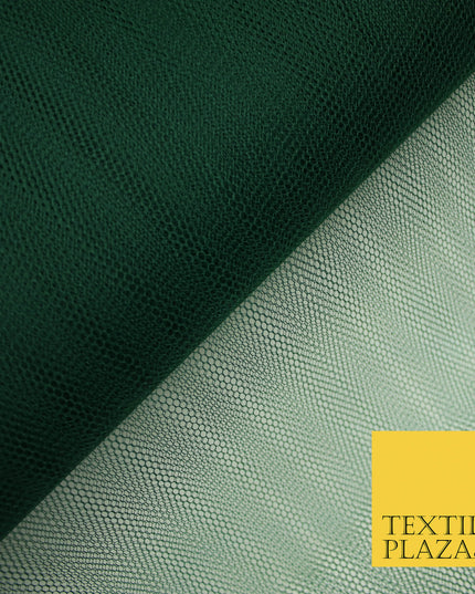 BOTTLE GREEN Premium Quality Tutu Bridal Dress Stiff Net Fabric Tulle Material 60" 5990