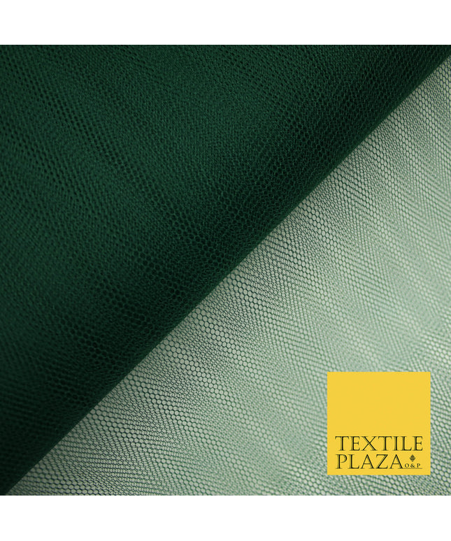 BOTTLE GREEN Premium Quality Tutu Bridal Dress Stiff Net Fabric Tulle Material 60" 5990