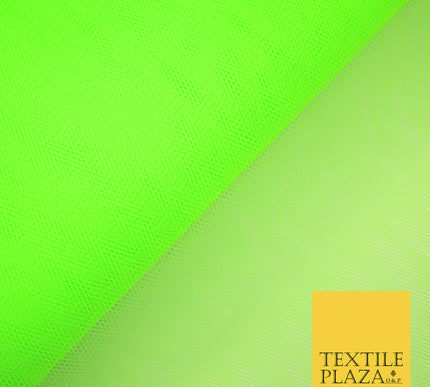 FLO NEON GREEN Premium Quality Tutu Bridal Dress Stiff Net Fabric Tulle Material 60" 5994