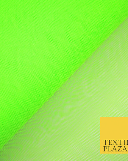 FLO NEON GREEN Premium Quality Tutu Bridal Dress Stiff Net Fabric Tulle Material 60" 5994