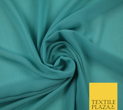 DUCK EGG 2 Premium Plain Dyed Chiffon Fine Soft Georgette Sheer Dress Fabric 6788