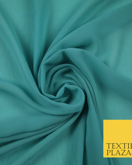 DUCK EGG 2 Premium Plain Dyed Chiffon Fine Soft Georgette Sheer Dress Fabric 6788
