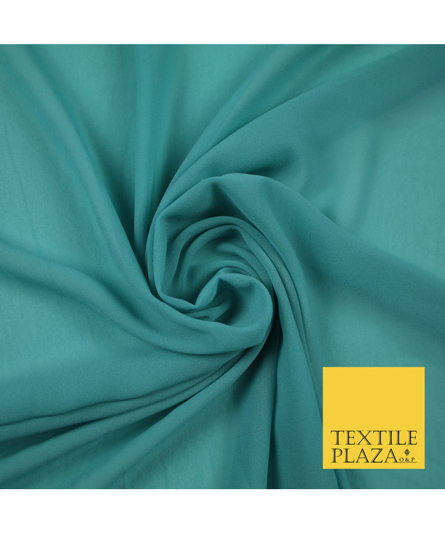 DUCK EGG 2 Premium Plain Dyed Chiffon Fine Soft Georgette Sheer Dress Fabric 6788