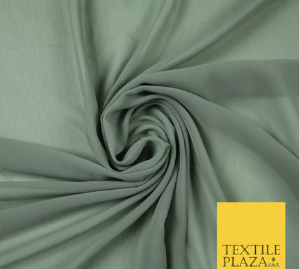 CLOUD GREY Premium Plain Dyed Chiffon Fine Soft Georgette Sheer Dress Fabric 6794