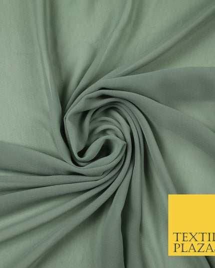 CLOUD GREY Premium Plain Dyed Chiffon Fine Soft Georgette Sheer Dress Fabric 6794