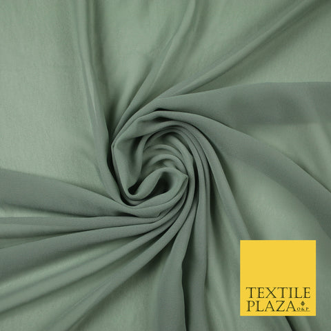 CLOUD GREY Premium Plain Dyed Chiffon Fine Soft Georgette Sheer Dress Fabric 6794