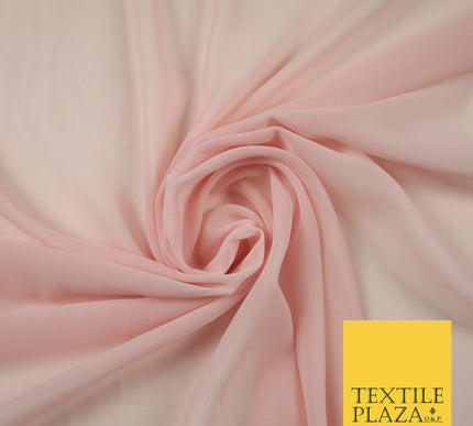 LIGHT PINK Premium Plain Dyed Chiffon Fine Soft Georgette Sheer Dress Fabric 6810
