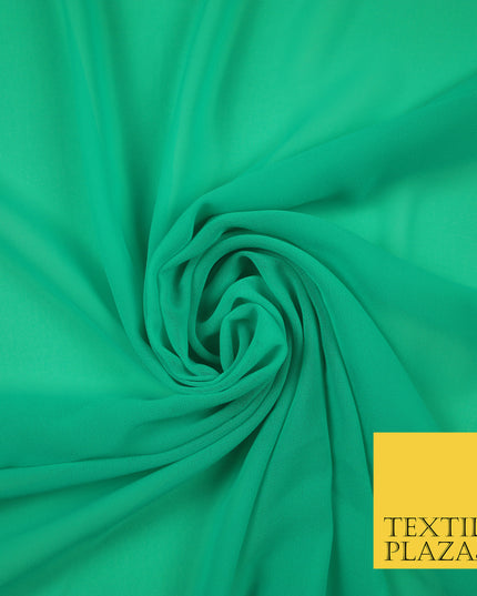 SEA GREEN Premium Plain Dyed Chiffon Fine Soft Georgette Sheer Dress Fabric 6817