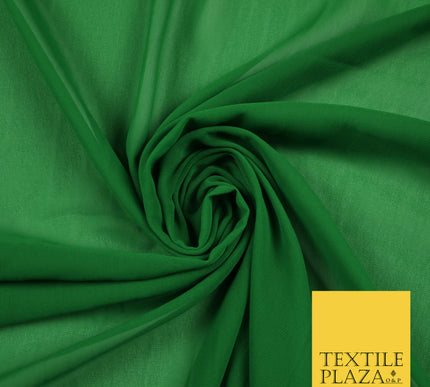 MOSS GREEN Premium Plain Dyed Chiffon Fine Soft Georgette Sheer Dress Fabric 6825