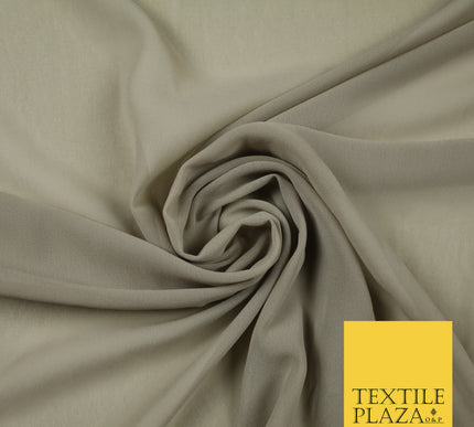 STONE Premium Plain Dyed Chiffon Fine Soft Georgette Sheer Dress Fabric 6829