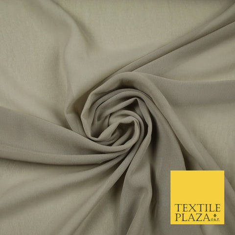 STONE Premium Plain Dyed Chiffon Fine Soft Georgette Sheer Dress Fabric 6829