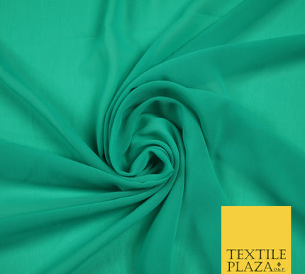 SPEARMINT GREEN Premium Plain Dyed Chiffon Fine Soft Georgette Sheer Dress Fabric 6830