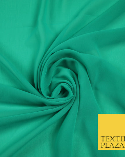 SPEARMINT GREEN Premium Plain Dyed Chiffon Fine Soft Georgette Sheer Dress Fabric 6830
