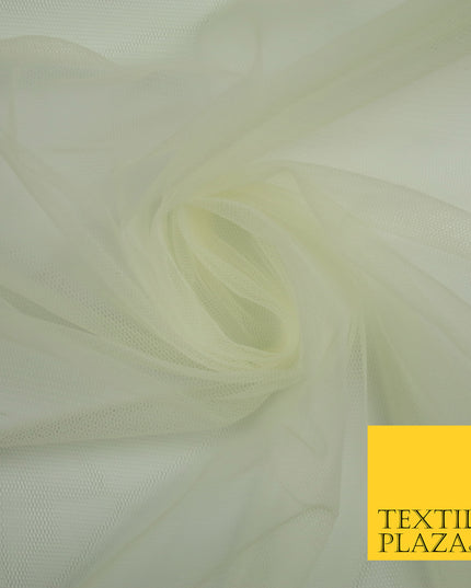 BUTTERCREAM Premium Soft Plain Sheer Tulle Net Fabric Tutu Fairy Veil Bridal 45" Wide 6875