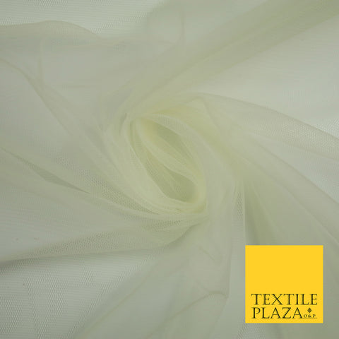 BUTTERCREAM Premium Soft Plain Sheer Tulle Net Fabric Tutu Fairy Veil Bridal 45" Wide 6875