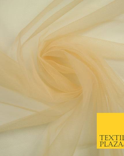 NUDE PEACH Premium Soft Plain Sheer Tulle Net Fabric Tutu Fairy Veil Bridal 45" Wide 6882