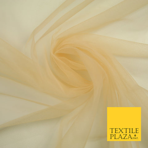 NUDE PEACH Premium Soft Plain Sheer Tulle Net Fabric Tutu Fairy Veil Bridal 45" Wide 6882