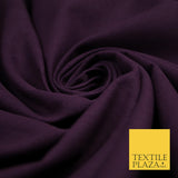 PLUM Premium Plain 100% Cotton Canvas Fabric Upholstery Dress Bags Craft Material 57" 4006