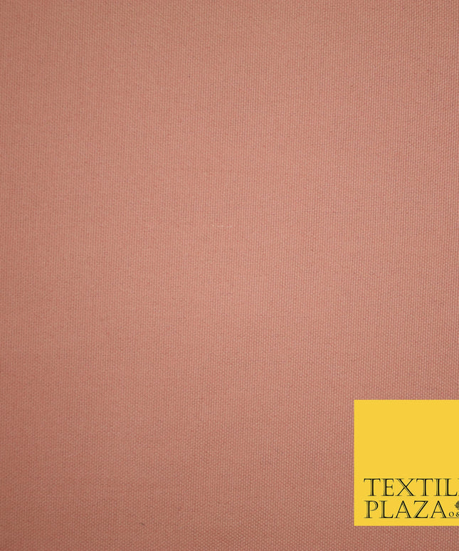 ROSE / DUSTY PINK Premium Plain 100% Cotton Canvas Fabric Upholstery Dress Bags Craft Material 57" 4008