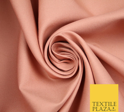 ROSE / DUSTY PINK Premium Plain 100% Cotton Canvas Fabric Upholstery Dress Bags Craft Material 57" 4008